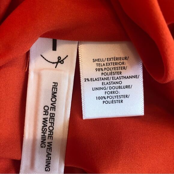 NWT Ann Taylor MIDI Skirt Women’s Sz 4 Pleated Orange Pleated Preppy Career - Picture 11 of 14